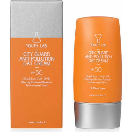 Лабораторія молодості. City Guard Денний крем для обличчя SPF50 для зволоження та омолодження з вітаміном С 40мл з анти-поліруючим ефектом: ціни та характеристики