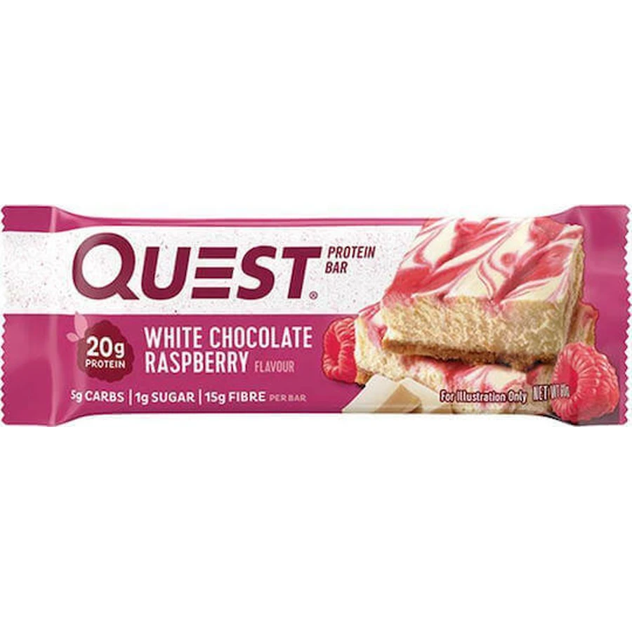 Quest Nutrition Protein Bar Протеиновый батончик с 20 гр. белка и вкусом белого шоколада и малины 60 гр.: цены и характеристики