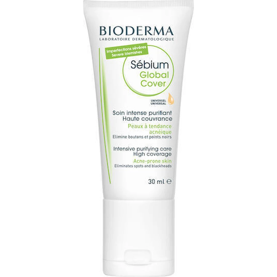 Bioderma Sebium Відтіночний флюїдний крем для обличчя від плям, прищів та акне з Бакучіолом та АНА 30мл: ціни та характеристики