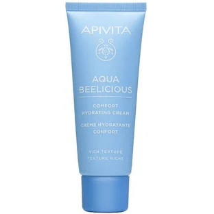 Apivita Aqua Beelicious Rich 24-годинний зволожуючий гель для обличчя з гіалуроновою кислотою та алое вера 40 мл