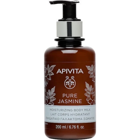 Зволожуюче молочко для тіла Apivita Pure Jasmine з гіалуроновою кислотою та ароматом жасмину 200 мл: ціни та характеристики