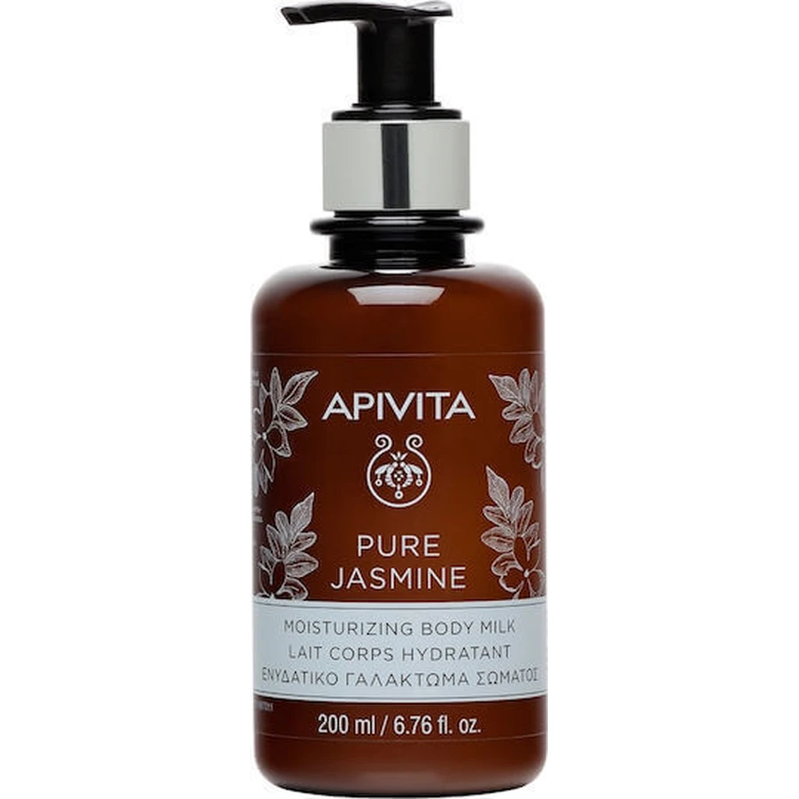 Зволожуюче молочко для тіла Apivita Pure Jasmine з гіалуроновою кислотою та ароматом жасмину 200 мл: ціни та характеристики