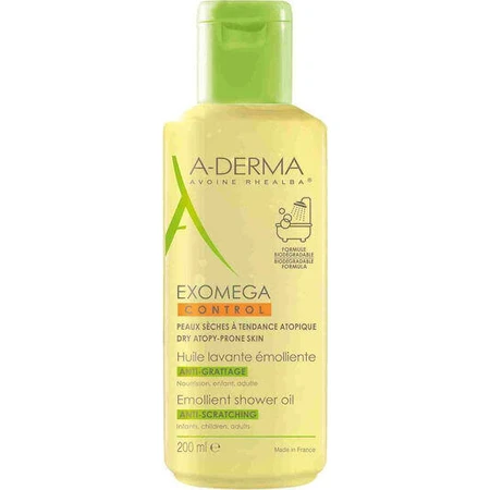 A-Derma Exomega Олія для очищення тіла, що підходить для атопічної шкіри 200 мл: ціни та характеристики