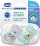 Chicco PhysioForma Легкая силиконовая пустышка 2-6 месяцев 2шт