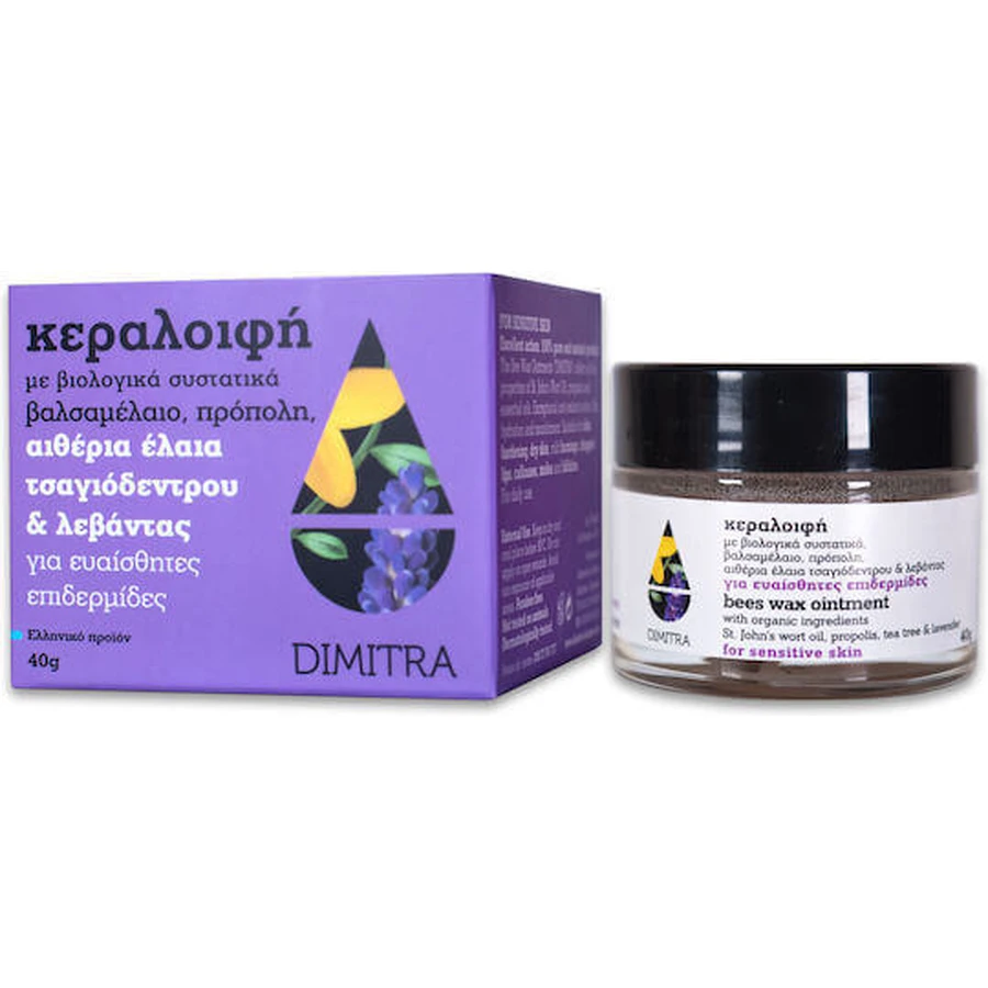 Dimitra Крем с органическими ингредиентами Восковая мазь для заживления, ожогов и псориаза 40гр: цены и характеристики