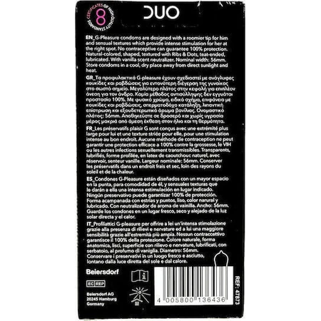 Duo Пресерванти G-Pleasure ребристі 12шт: ціни та характеристики