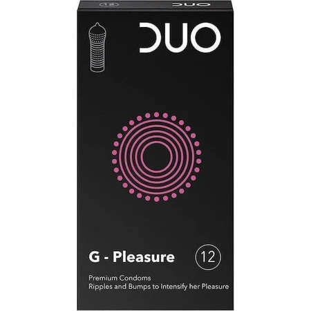 Duo Пресерванти G-Pleasure ребристі 12шт: ціни та характеристики