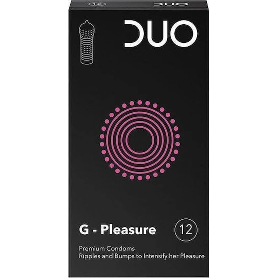Duo Пресерванти G-Pleasure ребристі 12шт: ціни та характеристики