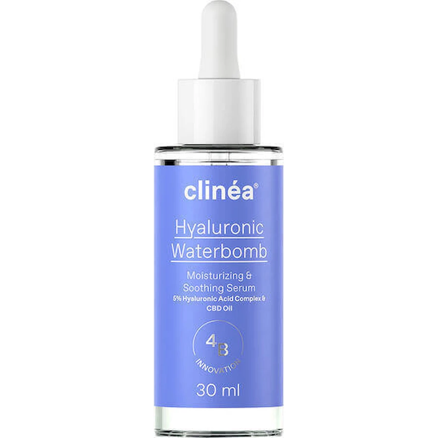 Clinea Hyaluronic Hyaluronic Acid Soothing and Anti-Ageing Waterbomb Facial Booster с гиалуроновой кислотой для ревитализации 30 мл: цены и характеристики