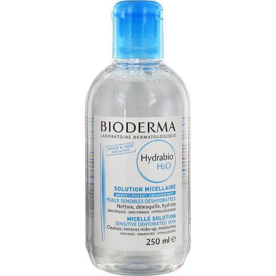 Міцелярна вода для зняття макіяжу з обличчя та очей Bioderma Hydrabio H2O Міцелярна вода для зняття макіяжу з обличчя та очей для шкіри, схильної до акне 250 мл: ціни та характеристики
