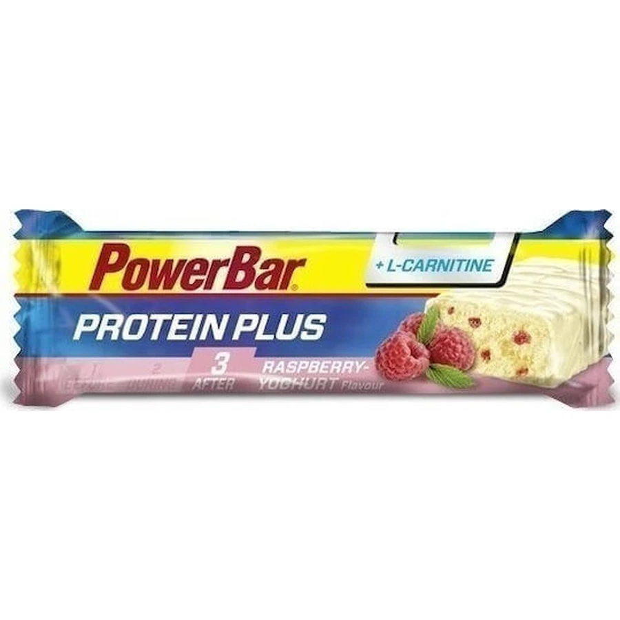 Батончик PowerBar Protein Plus + L Carnitine с 6,5 гр. белка и вкусом малинового йогурта 35 гр.: цены и характеристики