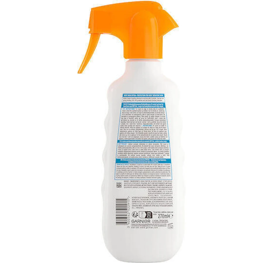 Garnier Ambre Solaire Водостойкий детский солнцезащитный крем-спрей SPF50 270 мл: цены и характеристики