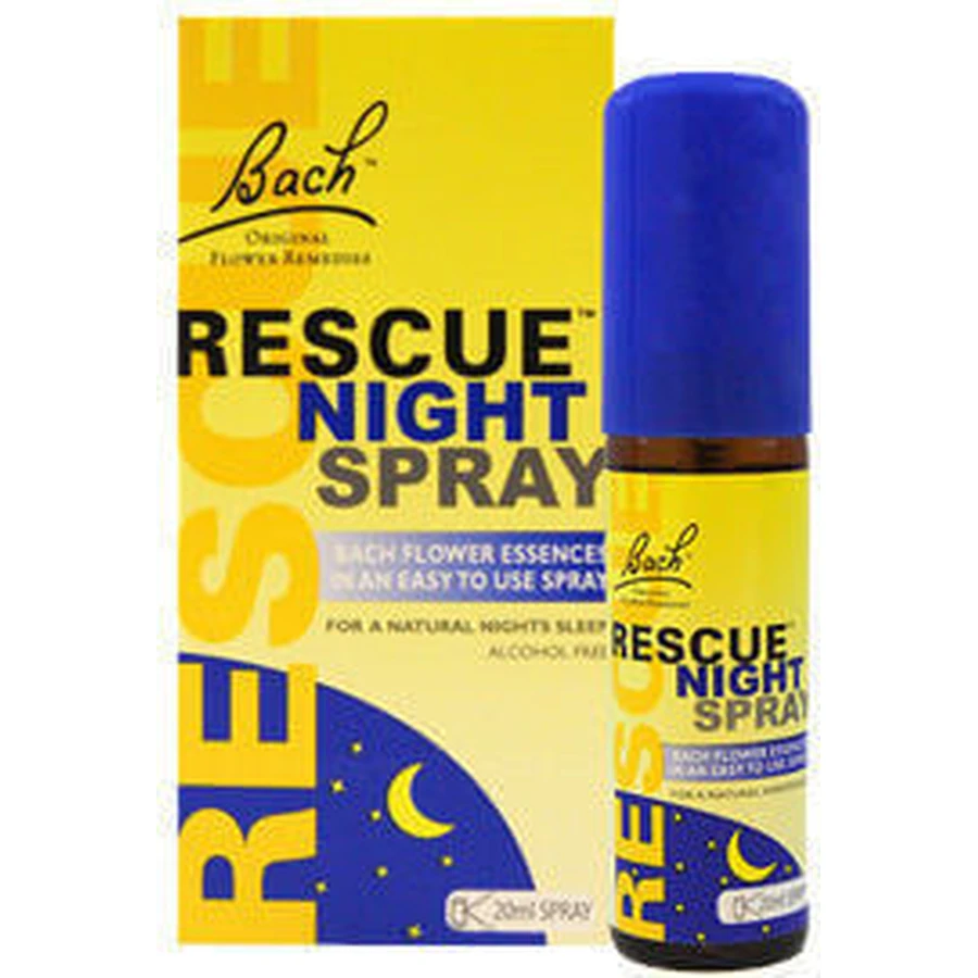 Нічний спрей з квітковою есенцією Bach Rescue 20 мл: ціни та характеристики