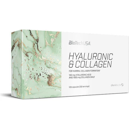 Biotech USA Hyaluronic & Collagen with Hyaluronic Acid & Vitamin C 120 caps: цены и характеристики