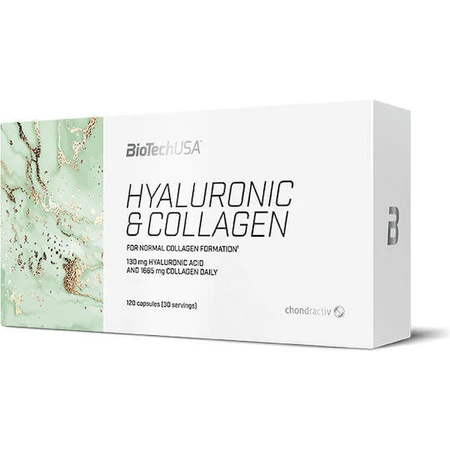 Biotech USA Hyaluronic & Collagen with Hyaluronic Acid & Vitamin C 120 caps: цены и характеристики