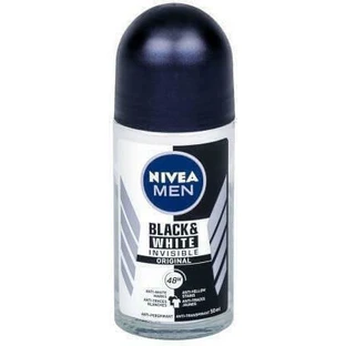 Nivea Чоловічий дезодорант-антиперспірант Invisible for Black & White 48 годин у рулоні 50 мл
