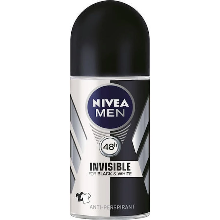 Nivea Чоловічий дезодорант-антиперспірант Invisible for Black & White 48 годин у рулоні 50 мл: ціни та характеристики