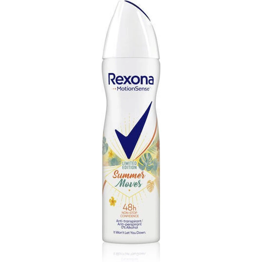 Дезодорант-спрей Rexona Summer Moves Deodorant 48h Дезодорант-спрей 150мл: ціни та характеристики
