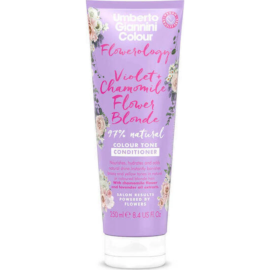 Umberto Giannini Flowerology Flowerology Фиалка + ромашка Кондиционер для поддержания цвета блонд для окрашенных волос 250 мл: цены и характеристики