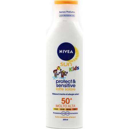 Nivea Sun Kids Водостойкий солнцезащитный крем-эмульсия SPF50 200 мл: цены и характеристики
