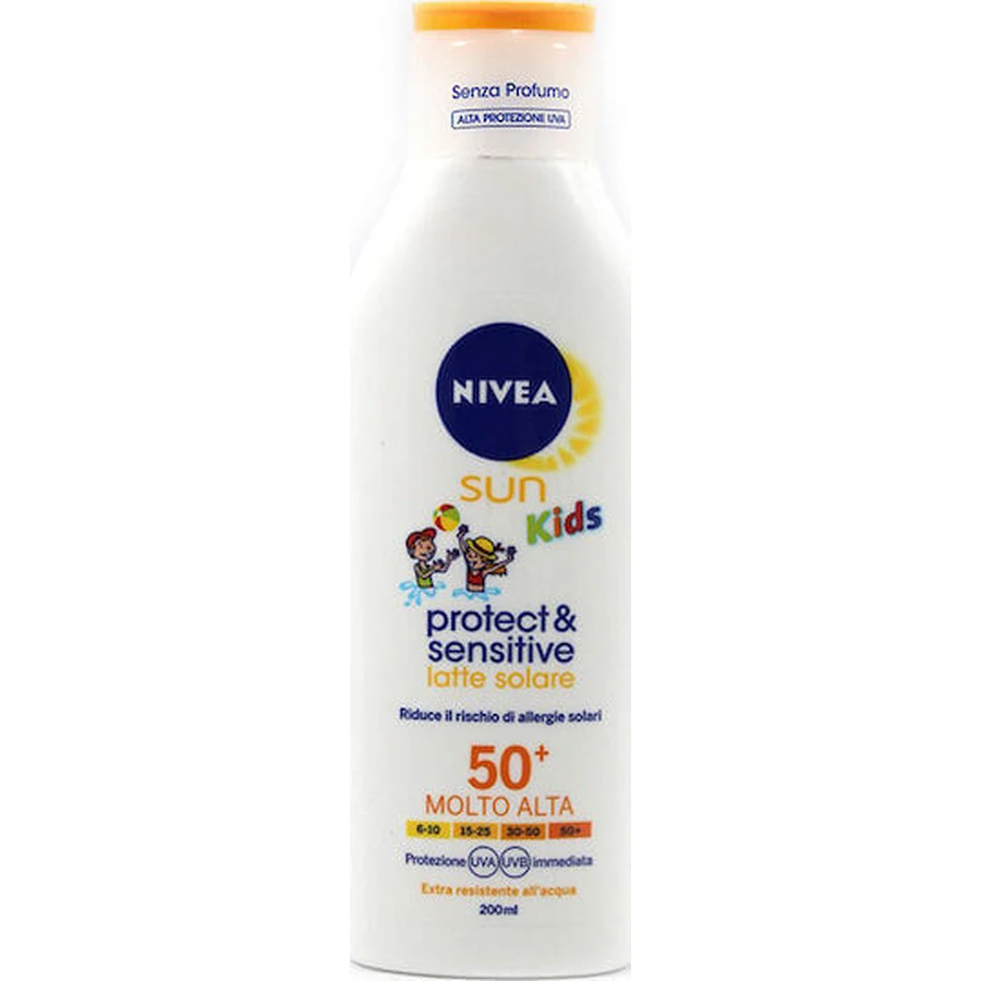 Nivea Sun Kids Водостойкий солнцезащитный крем-эмульсия SPF50 200 мл: цены и характеристики