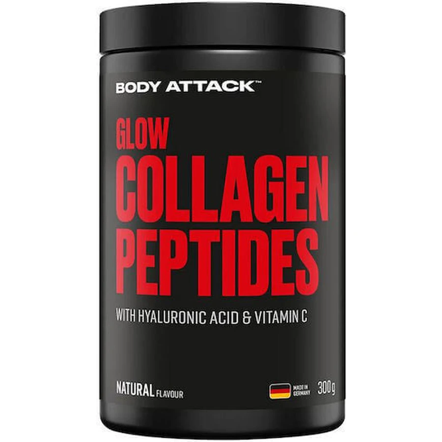 Колагенові пептиди Body Attack Glow з гіалуроновою кислотою 300гр натуральний - Натуральний: ціни та характеристики