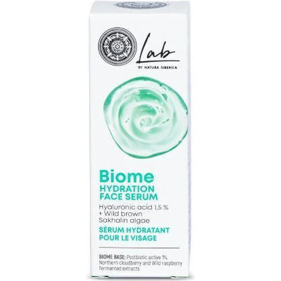 Natura Siberica Lab Biome Hydration Антивікова сироватка для обличчя з гіалуроновою кислотою 30 мл: ціни та характеристики