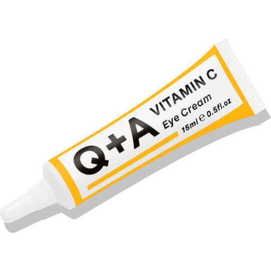 Q+A Natural Skincare Зволожуючий крем для шкіри навколо очей з вітаміном С 15мл: ціни та характеристики