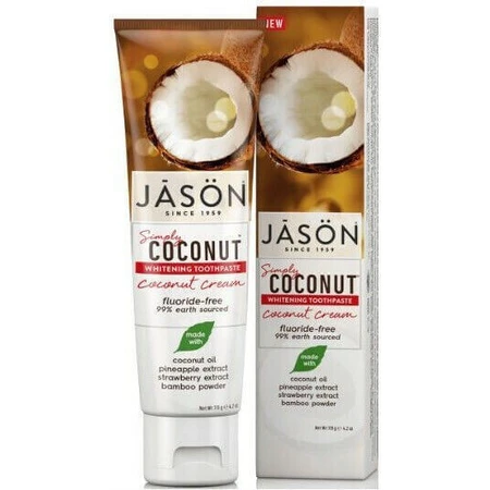 Jason Simply Coconut Whitening Fluoride-Free Whitening Toothpaste 119gr: цены и характеристики