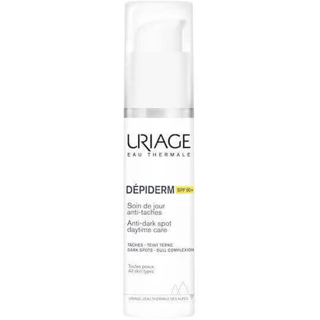 Uriage Depiderm Крем для обличчя проти пігментних плям із захистом від сонця SPF50 30мл: ціни та характеристики