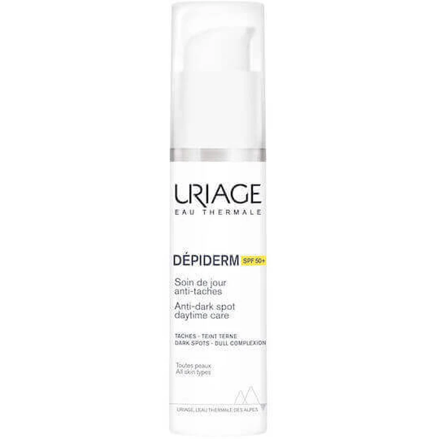 Uriage Depiderm Крем для обличчя проти пігментних плям із захистом від сонця SPF50 30мл: ціни та характеристики