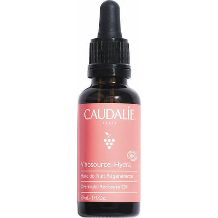 Caudalie Vinosource-Hydra Bio Нічне зволожуюче відновлююче масло для обличчя 30 мл: ціни та характеристики