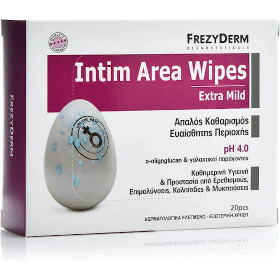 Frezyderm Intim салфетки для интимной зоны pH4, 20шт: цены и характеристики