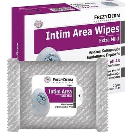 Frezyderm Intim салфетки для интимной зоны pH4, 20шт: цены и характеристики