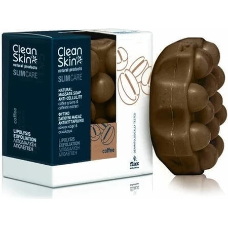 Мило для схуднення та боротьби з целюлітом CleanSkin Natural Products від целюліту для сідниць з екстрактом кави 100гр: ціни та характеристики