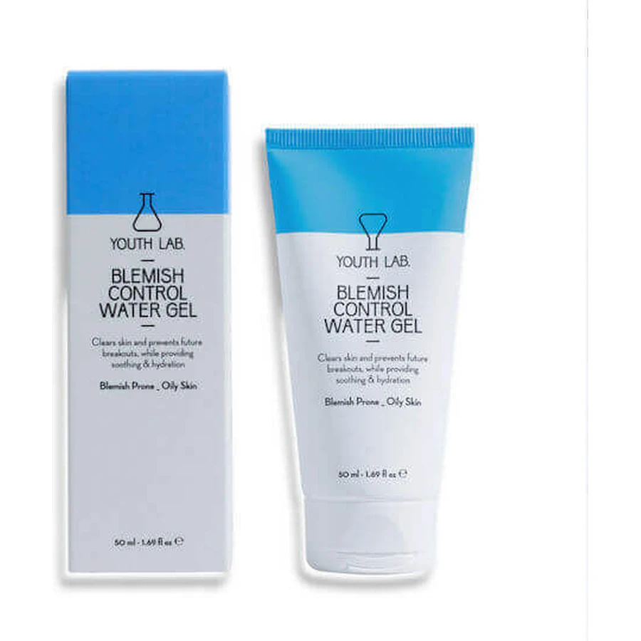 Лабораторія молодості. Blemish Control Water Зволожуючий і регулюючий гель для обличчя для боротьби з акне з ніацинамідом і центеллою азіатською 50 мл: ціни та характеристики