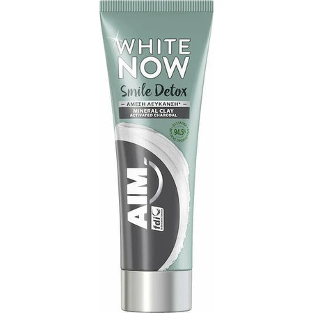 AIM White Now Smile Детокс відбілююча зубна паста з активованим вугіллям 75мл: ціни та характеристики