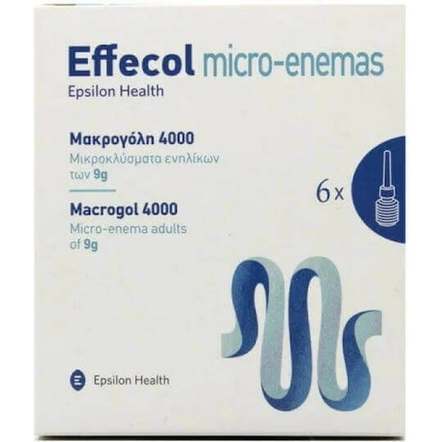 Epsilon Health Micro-Enemas Macrogol 4000 6 x 9гр: ціни та характеристики