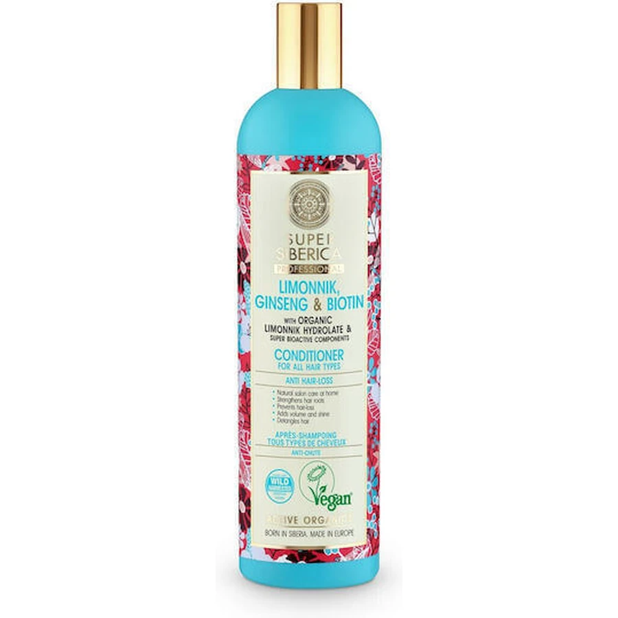 Natura Siberica Super Siberica Limonnik Ginseng & Biotin Кондиционер от выпадения волос для всех типов волос 400 мл: цены и характеристики