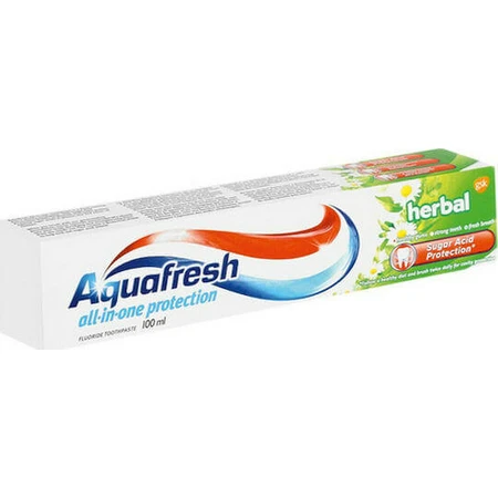 Aquafresh Зубна паста "Все в одному" проти зубного нальоту та карієсу з травами 75мл: ціни та характеристики