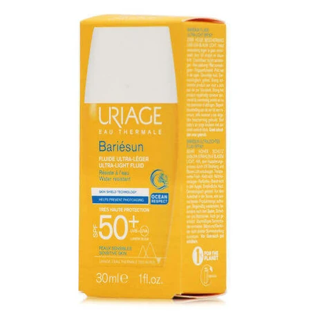 Uriage Bariesun Ultra Light Fluid Водостійкий сонцезахисний крем для обличчя від сонця (SPF) 50 30мл: ціни та характеристики