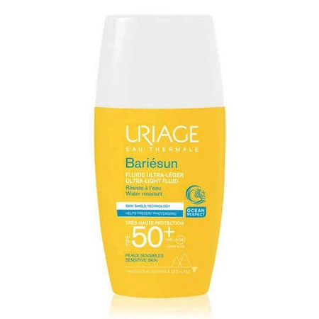 Uriage Bariesun Ultra Light Fluid Водостійкий сонцезахисний крем для обличчя від сонця (SPF) 50 30мл: ціни та характеристики