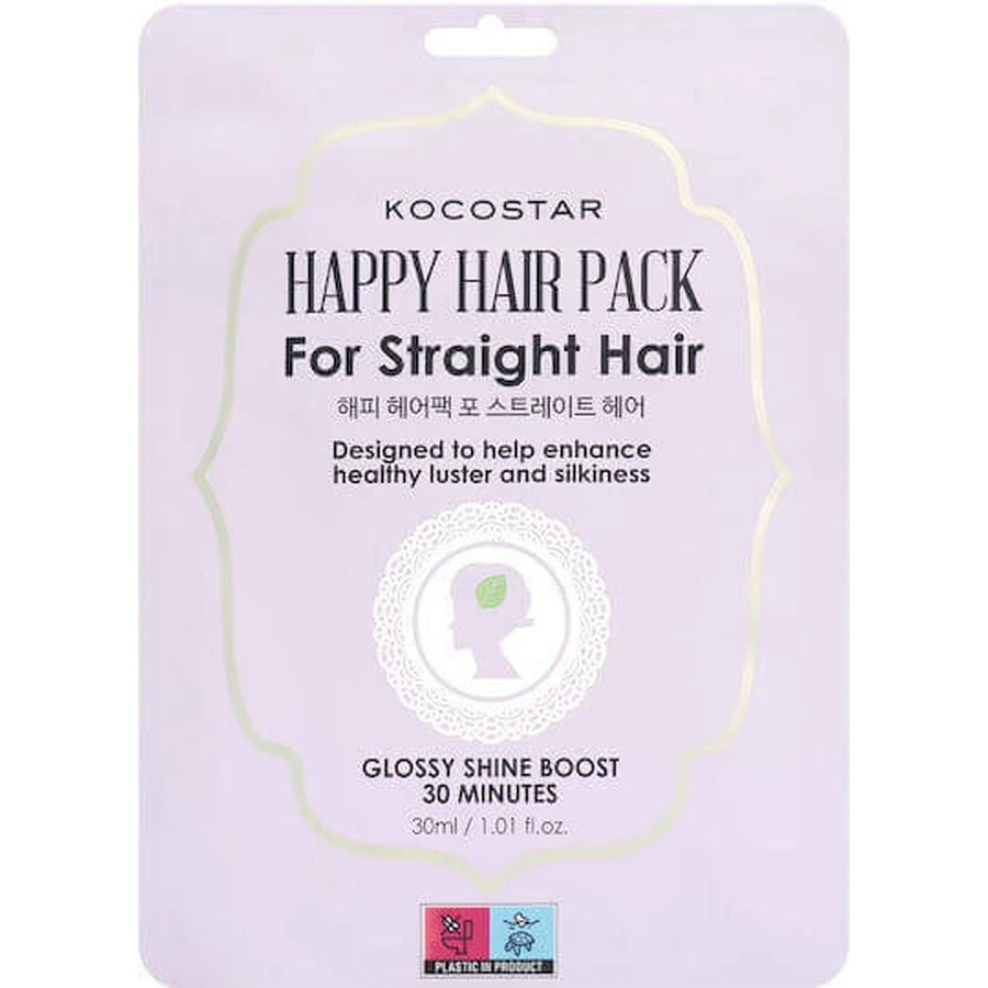 Kocostar Happy Hair Pack Gor Маска для прямых волос против пушения 30 мл: цены и характеристики