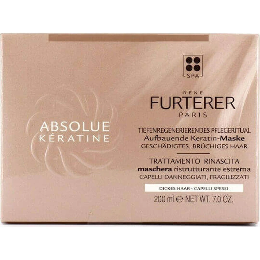 Rene Furterer Absolute Keratine Ultimate Repairing Відновлююча маска для волосся 200 мл: ціни та характеристики