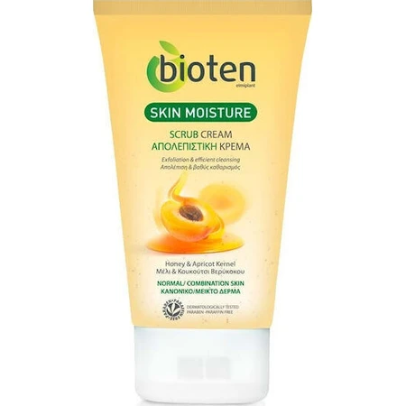 Зволожуючий скраб для обличчя Bioten Skin для нормальної та змішаної шкіри з медом та абрикосовими кісточками 150 мл: ціни та характеристики