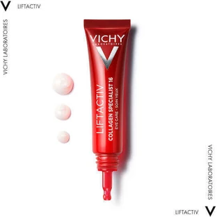 Vichy Liftactiv Collagen Specialist Увлажняющий и антивозрастной крем для век против морщин для осветления с коллагеном 15 мл