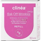 Clinea Bak Bak Off Wrinkles Rich Refill Anti-Ageing Face Day Cream SPF20 с пантенолом и пептидами 50 мл