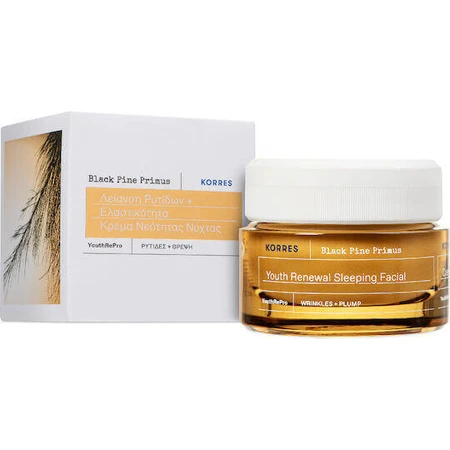 Korres Black Pine Primus Примус Антивозрастной и осветляющий ночной крем для лица с гиалуроновой кислотой 40 мл: цены и характеристики