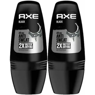 Дезодорант-антиперспірант Axe Black Anti Sweat Антиперспірант 48h Roll-On Deodorant 2х50мл