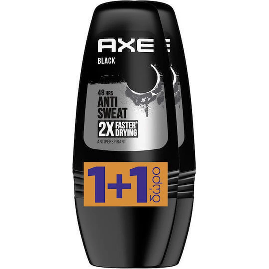 Дезодорант-антиперспірант Axe Black Anti Sweat Антиперспірант 48h Roll-On Deodorant 2х50мл: ціни та характеристики